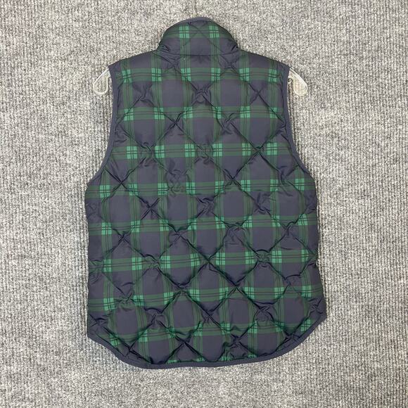 J Crew Factory Womens Plaid Quilted Puffer Vest Size Small Down Filled Preppy - Picture 4 of 9
